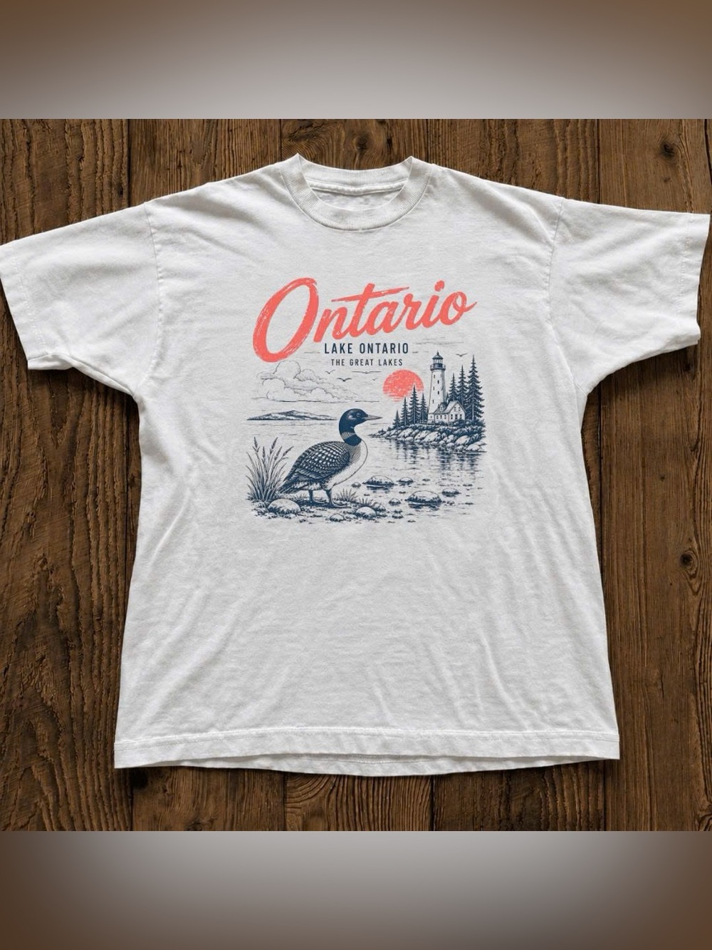 Ontario Graphic Tee - White Men’s Shirt